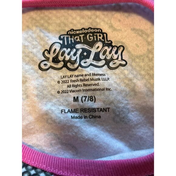 NWT That Girl Lay-Lay Girl's Summer Pajamas PJs Size Medium (7/8) - Picture 2 of 4